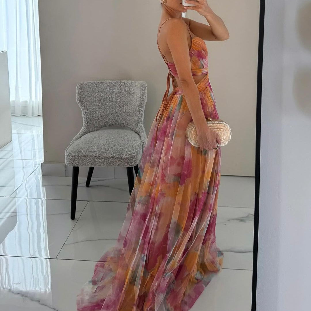 Ariadna | Vestido largo floral encantador