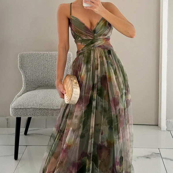 Ariadna | Vestido largo floral encantador