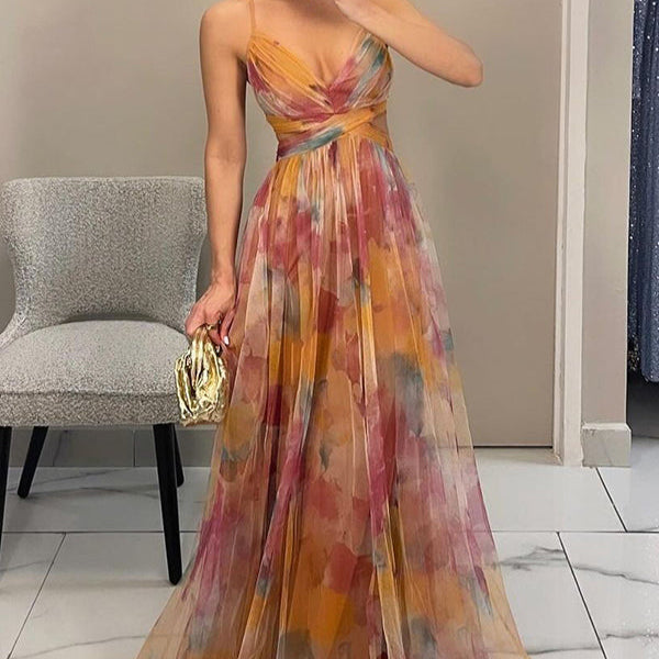 Ariadna | Vestido largo floral encantador