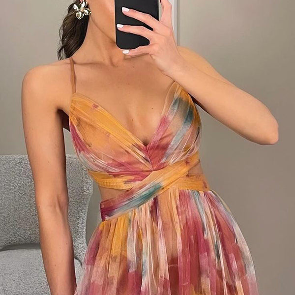 Ariadna | Vestido largo floral encantador