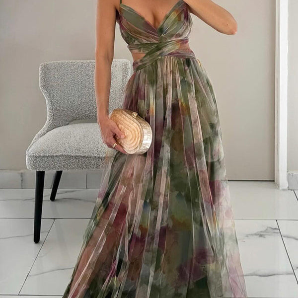 Ariadna | Vestido largo floral encantador