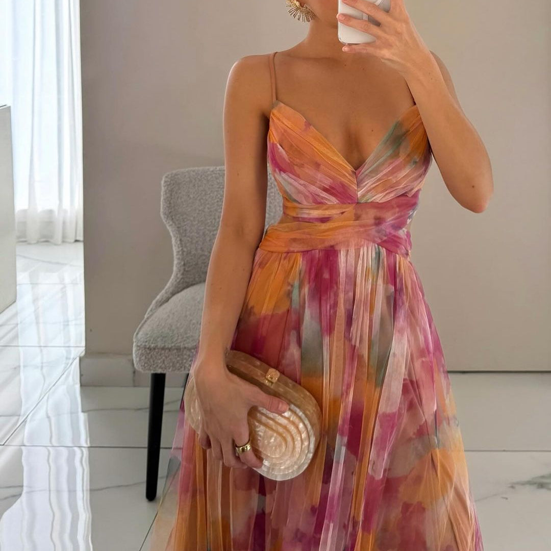 Ariadna | Vestido largo floral encantador