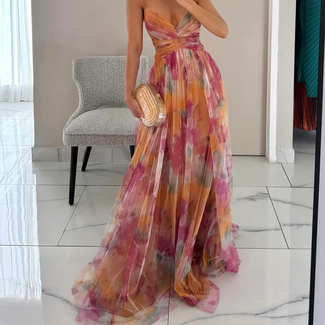 Ariadna | Vestido largo floral encantador
