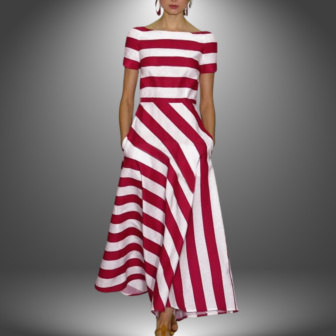 Nicole™ | Elegante Vestido Rayado