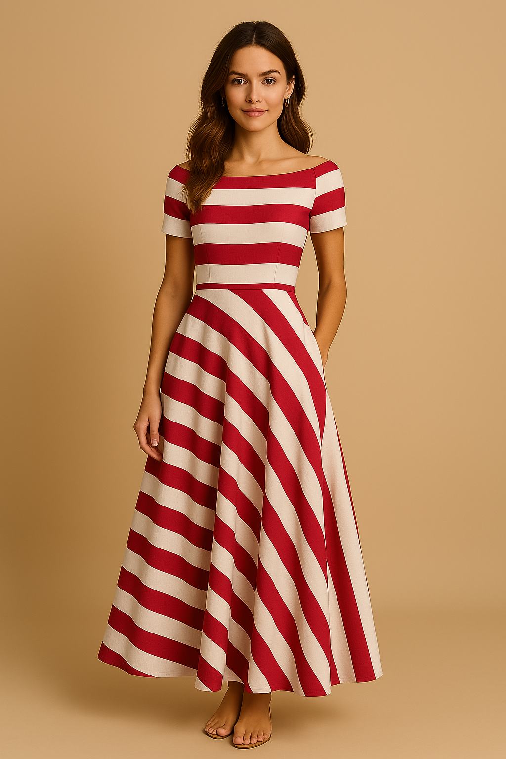 Nicole™ | Elegante Vestido Rayado